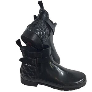 Hunter Footwear Women's Refined Chelsea Quilted Gloss Rain Boot
